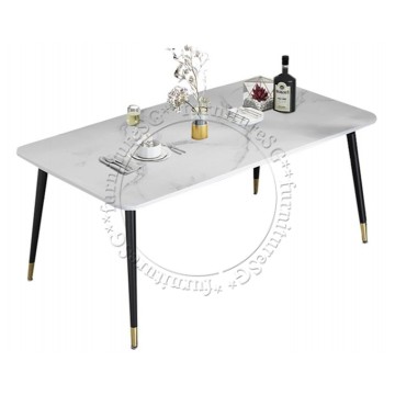 Gino Dining Table (White Marble Printed)